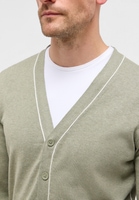 Knitted cardigan in pistachio plain