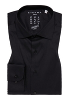 SLIM FIT Performance Shirt in schwarz unifarben