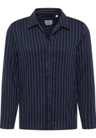 MODERN FIT Shirt Bleu marine rayé