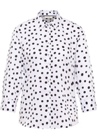 shirt-blouse in white printed