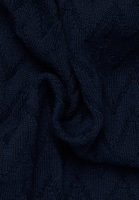 Strickpolo in navy strukturiert