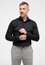 SLIM FIT Performance Shirt in schwarz unifarben