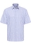 MODERN FIT Linen Shirt in dunkelblau gestreift
