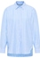 Linen Shirt Bluse in hellblau gestreift