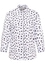 shirt-blouse in white printed
